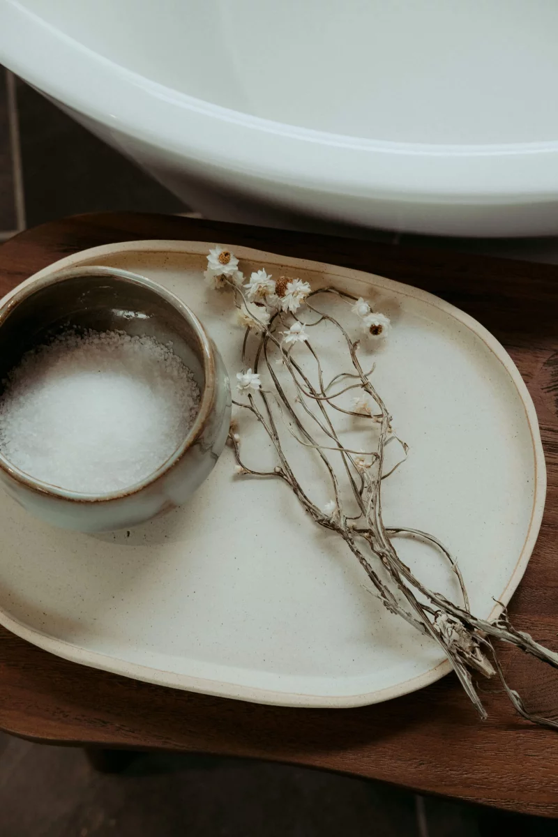 A bath soak ritual upon entering Wildflower Farms, an Auberge resort in the Hudson Valley.